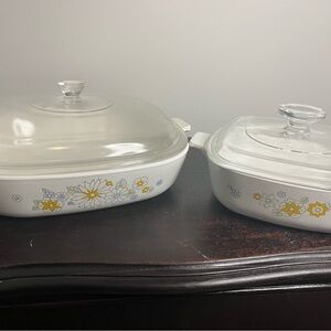 Corningware “Floral Bouquet” casseroles
